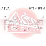 HYSH-SFBM, Полуось (без подшипника) | перед прав |