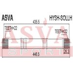 HYSH-SOLLH, Полуось левая 22x446x22