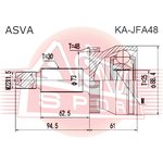ШРУС наружный KIA OPTIMA JF 2016  2,0 AT/2,4AT ASVA KA-JFA48