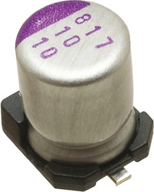 Фото 1/4 16SVPC120M, 120μF Surface Mount Polymer Capacitor, 16V dc