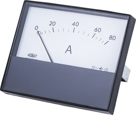 Фото 1/2 R68M-80A-001, R68M Analogue Panel Ammeter 80A DC, 63.5mm x 62.5mm, ±8 % Moving Magnet