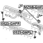 0523-GHFL, 0523GHFL_тяга стабилизатора переднего левая!\ Mazda 6 07