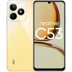Смартфон Realme C53 128Gb 6Gb золотой моноблок 3G 4G 2Sim 6.74" 720x1600 Android ...