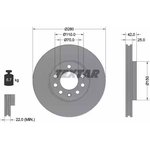 Диск тормозной передний с покрытием PRO CHEVROLET/HOLDEN/ OPEL/VAUXHALL TEXTAR ...