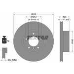 92176105, Диск тормозной BMW 1 11-, 2 13-, 3 05-, 4 13-, X1 09-,