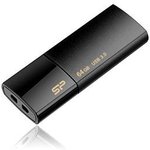 SP064GBUF3B05V1K, Флеш накопитель 64Gb Silicon Power Blaze B05, USB 3.2, Черный