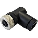 185200138, (СЦМ120018-05A) Разъем М12, 5A, гнездовой, заделка кабеля винтовой ...