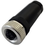 185200114, (СЦМ120014-05A) Разъем М12, 5A, гнездовой, заделка кабеля винтовой ...