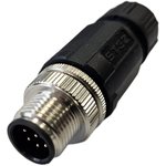 185200166, (СЦМ120022-08A) Разъем М12, код. 8A, прямой, PG7, каб. часть