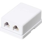 Wall Phone Socket Pro Legend RJ12 Dual [6P4C]