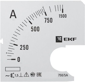 Шкала сменная для A721 750/5А-1.5 PROxima EKF s-a721-750