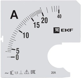 Шкала сменная для A961 20/5А-1.5 PROxima EKF s-a961-20