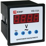 Вольтметр цифровой VD-721 на панель 72х72 однофазный EKF vd-721