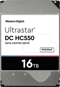 Фото 1/2 Жесткий диск WD Original SATA-III 16Tb 0F38462 WUH721816ALE6L4 Ultrastar DC HC550 (7200rpm) 512Mb 3.5"