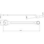 Ключ комбинированный Tramontina MASTER 42246/108 на 8 мм с хромированным покрытием
