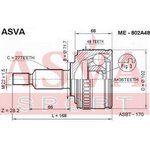 ME-802A48, ШРУС наружный 36x71.6x27