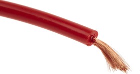 Фото 1/4 SiliVolt-2V Series Red 1 mm² Hook Up Wire, 511/0.05 mm, 25m, Silicone Insulation