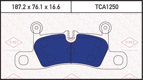 Фото 1/3 TCA1250, Колодки тормозные дисковые VW Touareg 10- PORSCHE Cayenne 10-