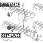 Ролик MAZDA 3 BK 2003-2011 [GEN] обводной комплект \ 0588-M623 FEBEST