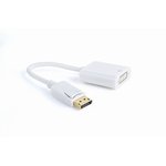 A-DPM-DVIF-002-W, Адаптер; DisplayPort 1.1; 0,1м; Цвет: белый; Серия: Cablexpert