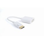 Gembird Переходник DisplayPort - DVI , 20M/19F, белый (A-DPM-DVIF-002-W )