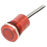 MC22LORGR, Pushbutton Switches 22mm Norm Op Al Red Anodised Grn/Red LED