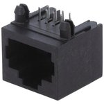 RJJU88141EJH142, Гнездо, RJ45, PIN: 8, Кат: 5, Конф: 8p8c, THT, угловой