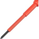 12924, Insulated Screwdriver up to 1000 V, PH0x75 mm, CrMo, 2K handle