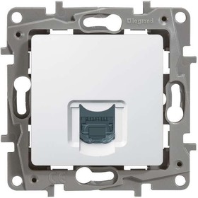 Механизм розетки информ. 1-м СП Etika RJ45 CAT.5 UTP бел. Leg 672241