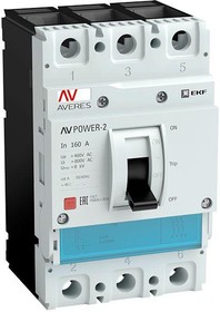 Выключатель автоматический 250А 100кА AV POWER-3/3 TR AVERES EKF mccb-33-250H-TR-av
