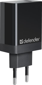 Фото 1/10 Defender 83573, Defender Сетевое ЗУ UPA-101 1 порт USB, 18W, QC 3.0