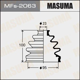 MFS-2063, MFS-2063_пыльник ШРУСа наружного!\ Nissan Bluebird/Serena/Terrano 89