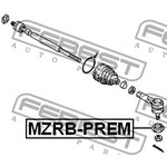 MZRBPREM, пыльник наконечника рулевого MAZDA 626 GE 91-97