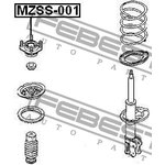 mzss-001, ОПОРА ПЕРЕДНЕГО АМОРТИЗАТОРА (MAZDA 626 GE 1991-1997) FEBEST