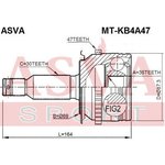 MTKB4A47 ШРУС НАРУЖНЫЙ 35x69x30 (10129060/250117/ 0001997/3, Китай)