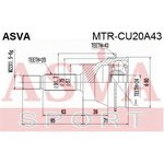 MTR-CU20A43, ШРУС наружный