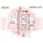 MTRIU-V75, ШРУС внутренний задний 43x170
