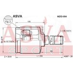 MZID-554, ШРУС внутренний левый 32x42x35