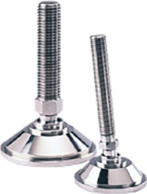 Фото 1/2 A080/010, M24 Stainless Steel Adjustable Foot, 4000kg Static Load Capacity 10° Tilt Angle