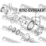 0782-GVSQA53F, 0782GVSQA53F_к-т подш.ступ. пер. !\Suzuki Grand Vitara 1.6-2.7 01 ...