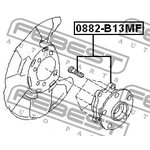 0882B13MF, Ступица в сборе с подшипником SUBARU LEGACY B13 03-09