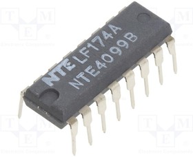 Фото 1/3 NTE4099B, CMOS 8-bit Addressable Latch 16-lead DIP