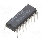 NTE4019B, IC: digital; AND-OR,combination; Ch: 4; IN: 2; CMOS; THT; DIP16