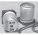 NSPE-H331M25V10X12.8NBF, Cap Aluminum Polymer Hybrid 330uF 25VDC 20% (10 X 12.8mm) SMD 0.016 Ohm 2900mA 10000h 105°C T/R