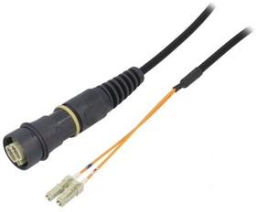 Фото 1/2 PXF6051BAB, Fiber Optic Cable Assemblies Flex inline fiber conn 10M OM1