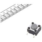 PTS645SH43SMTR 92 LFS, IP40 Top Tactile Switch, SPST 50 mA 1.05mm Surface Mount