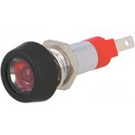 SMPD 08014, Индикат.лампа: LED, плоский, 24-28ВDC, 24-28ВAC, Отв: d8,2мм, IP67