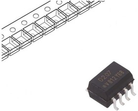 Фото 1/4 VOD207T, Optocoupler DC-IN 2-CH Transistor DC-OUT 8-Pin SOIC T/R