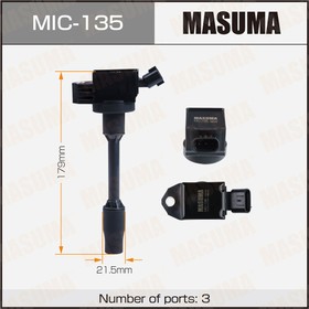 MIC-135, Катушка зажигания Toyota Camry (V70) 17-, Corolla 19-, RAV4 18- (M20AFKS, 2ZRFAE) Masuma