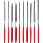 15835, Набор надфилей алмазных 140 х 70 х 3 мм, 10 шт.